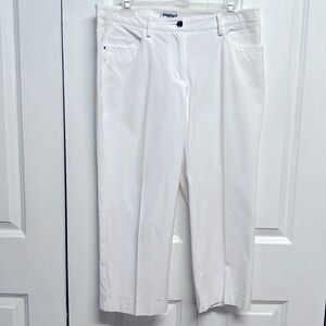 Danielle White 5 Pocket Mid Rice Crop Pants Size 8